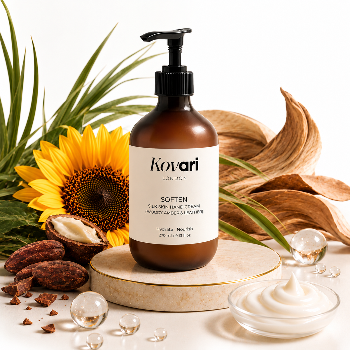Silk Skin Hand Cream, Woody Amber & Leather