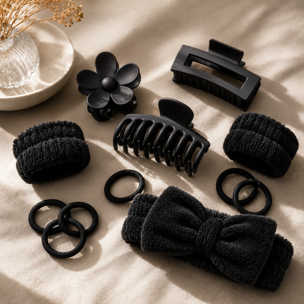 16-Piece Bow Headband & Hair Claw Set